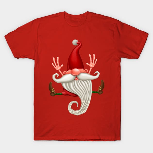 Santa Claus Happy jump T-Shirt by JORDYGRAPH